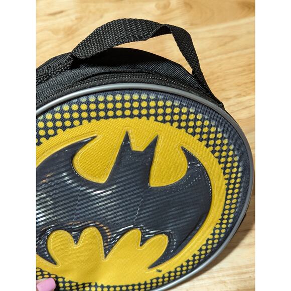 DC Comic Book Batman Lunch Box Black & Yellow Insulated Durable School Lunch Bag - Picture 5 of 9